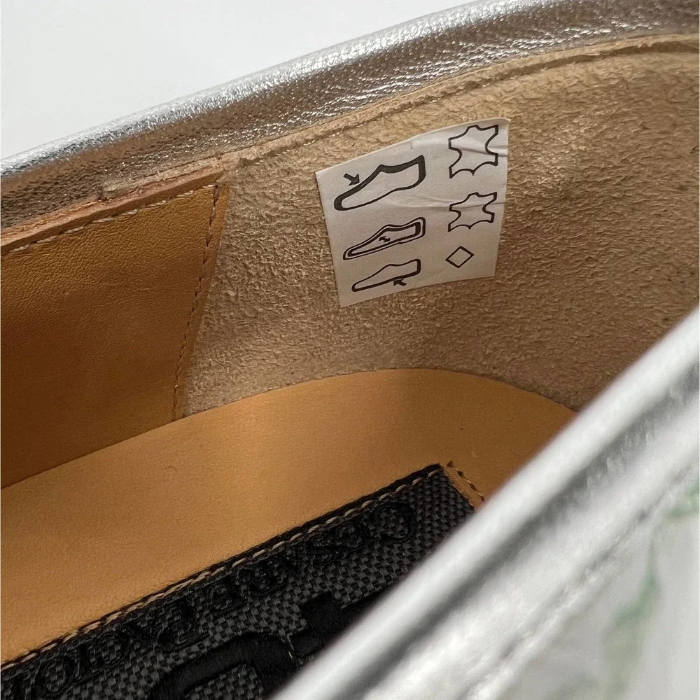 CESARE PACIOTTI 4US Shoes Women 36 White Green Butterfly Printed Slip On Sneaker - Picture 9 of 11